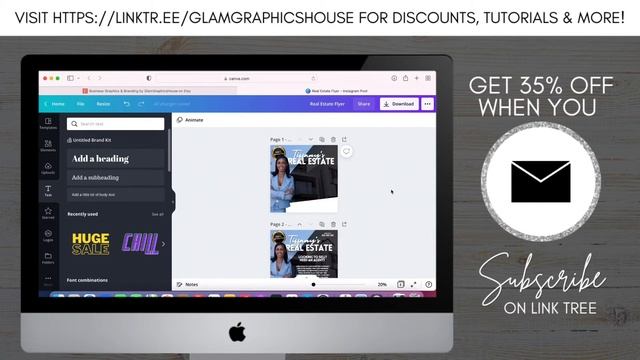 How To Make a Real Estate Flyer For Your Business On Canva | Easy Step By Step Tutorial смотреть онлайн