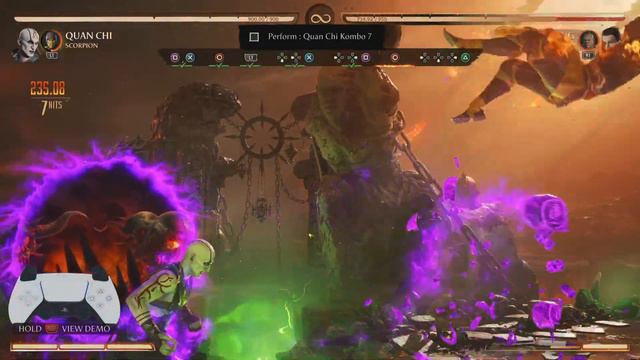 Mortal Kombat 1 Quan Chi Kombo Trial 7 смотреть онлайн