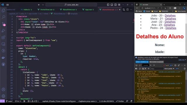 Aula 31: Vue Router (17 de abril - segunda-feira) смотреть онлайн