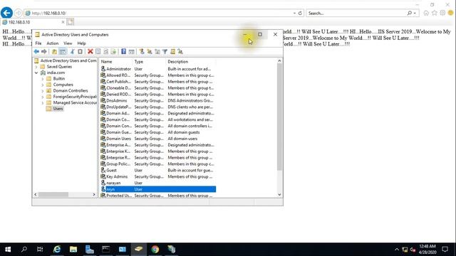 Web Server 2019 – IIS 10 How to Enable Windows Authentication For Web Site step by step -10 смотреть онлайн