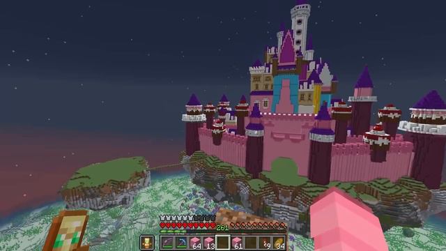 I Built a CANDY LAND in Minecraft Hardcore смотреть онлайн