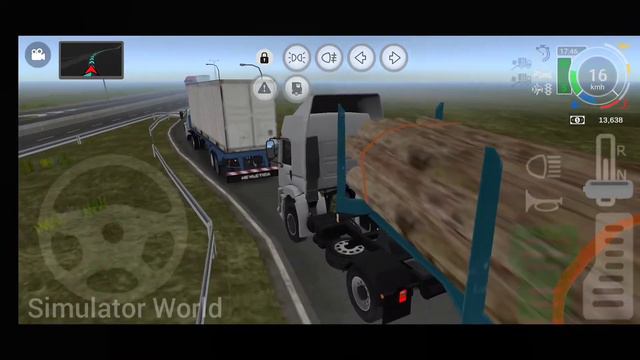 Transporting Wood Logs - Volkswagen Constellation Truck - Grand Truck Simulator 2 Gameplay смотреть онлайн