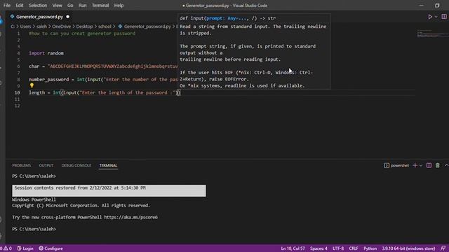Python tutorial : How to create a random password generator using python for beginners смотреть онлайн