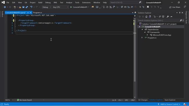 Update the csproj file | ASP.NET Core 5.0 Web API tutorial смотреть онлайн