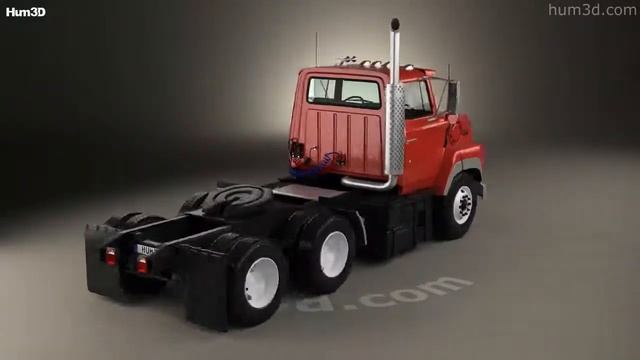 Ford Aeromax L9000 Day Cab Tractor Truck 1990 3D Model By Hum3D.com