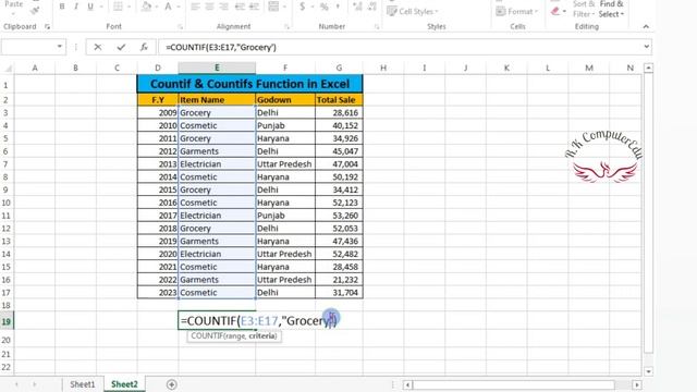 Countif and Countifs function in Excel । with easy steps смотреть онлайн