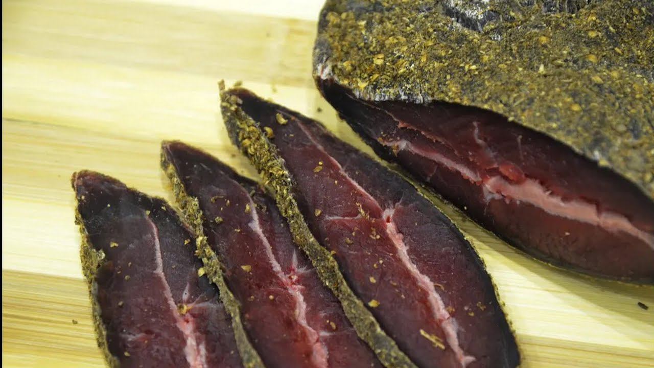 Вяленое мясо из говядины или как просто приготовить бастурму. смотреть онлайн