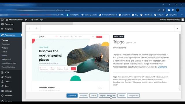 How to Install a Demo on the Tripgo WordPress Theme | Travel and Tour WordPress Theme смотреть онлайн