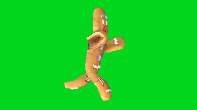 Gingerbread Man run animated left chroma смотреть онлайн