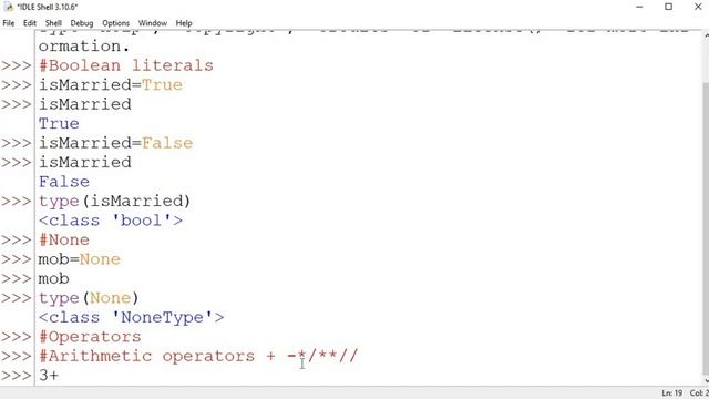 None literals in Python - Boolean literals | Python Tutorials for Beginners смотреть онлайн