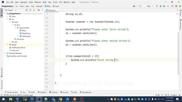 How to compare two string in java | Java Programming смотреть онлайн