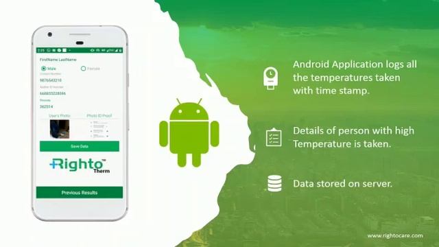 IR forehead Thermometer with Bluetooth connectivity смотреть онлайн