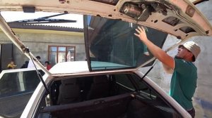 Замена заднего стекла на ваз 2114 . Как снять стекло ваз 2114/2109. . Дагестан ,хасавюрт