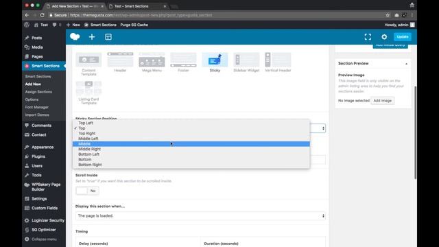 How to create sticky sections in Wordpress with Smart Sections смотреть онлайн