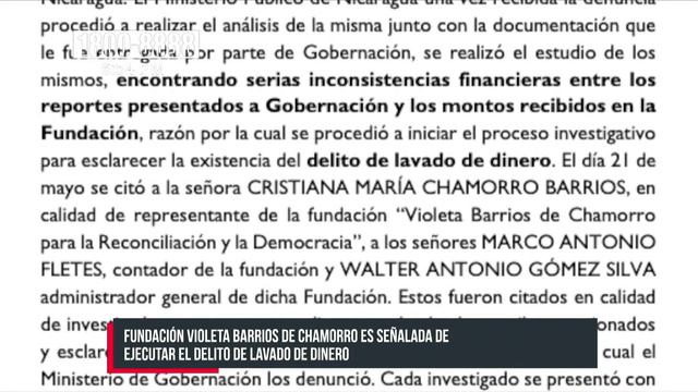 Investigan la fundación de Violeta Barrios de Chamorro - Nicaragua смотреть онлайн