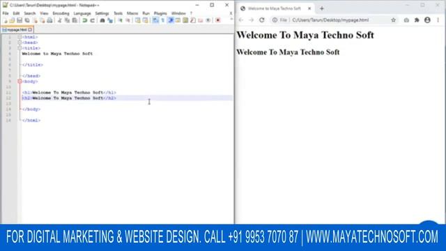 HTML Heading Tags - Learn HTML 5 full course for beginners 2023 смотреть онлайн