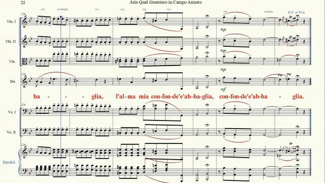 Aria Qual Guerriero In Campo Armato   Dario   Idaspe Orch Version  R Broschi