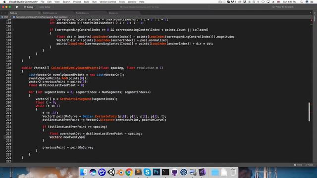 [Unity] 2D Curve Editor (E05： evenly spaced points) смотреть онлайн