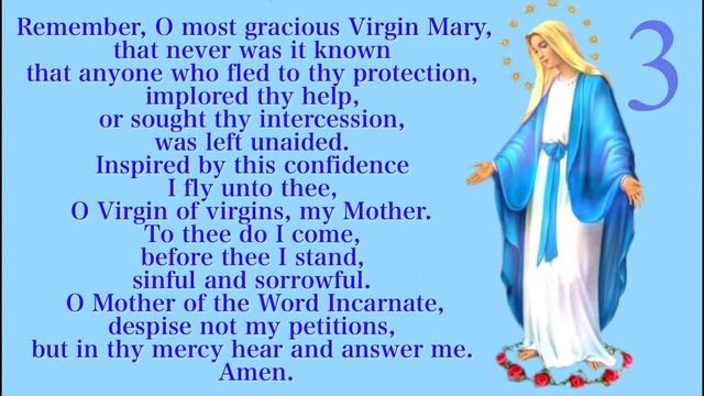 The Memorare Prayer - For Difficult Times And Petitions #Mother #MotherMary