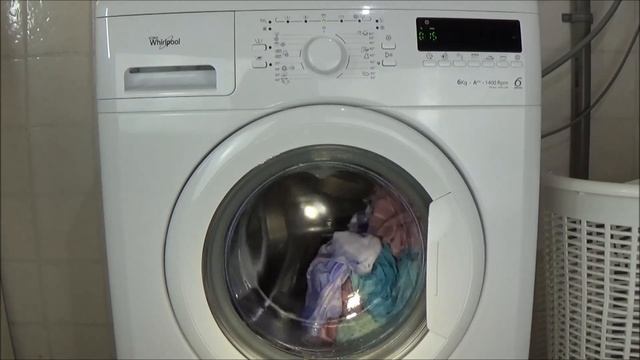 Quick wash 800 rpm 30 degrees program Whirlpool Primo 1406 UM Washing machine, lavadora movie #248 смотреть онлайн