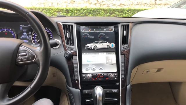 Infiniti Q50 Radio Tesla style Navigation смотреть онлайн