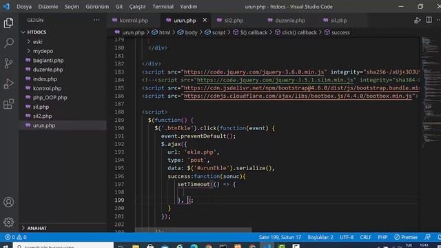 Web Programlamaya Giriş - PHP- Ders-16 Form uygulaması 4/4 (Ajax) смотреть онлайн
