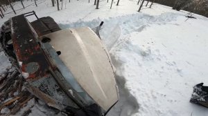 Снегоход буран весной  Март VS Февраль