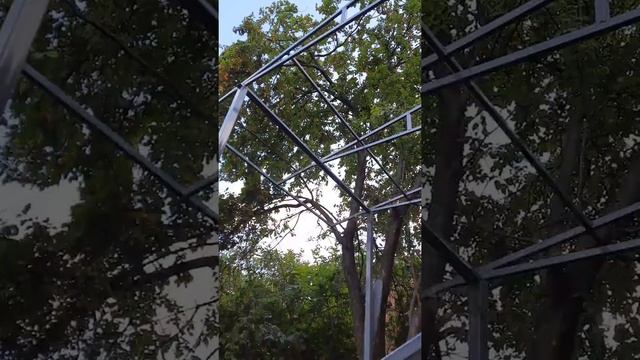 Навес крыльца своими руками в доме у мамы.