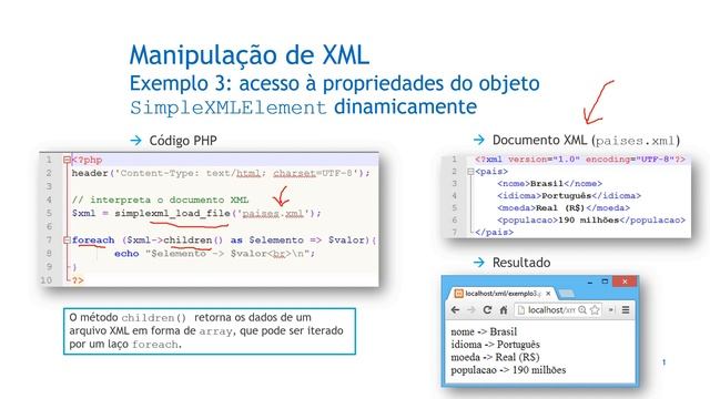 Manipulação de XML com PHP - Acessando as propriedades do objeto SimpleXMLElement dinamicamente смотреть онлайн