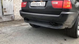 bmw e53 3.0 звух выхлопа h-pipe