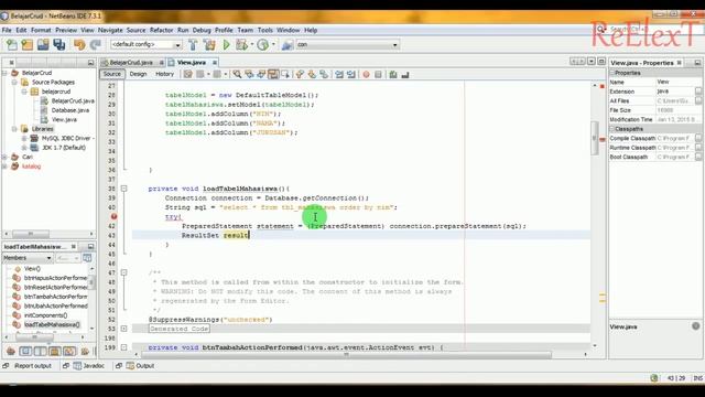 Create, Update, Delete (CRUD) java mysql part 6 смотреть онлайн
