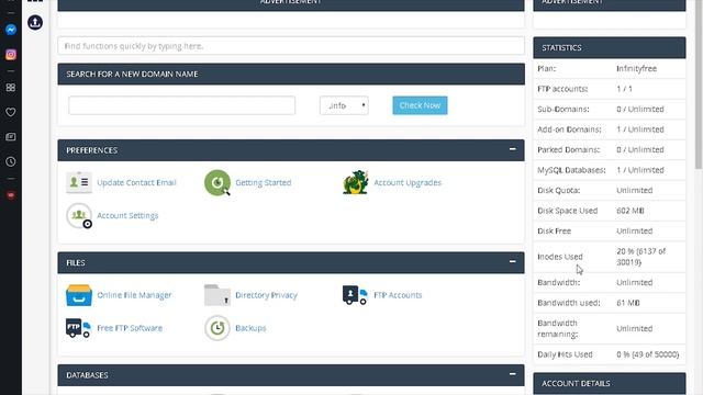 InfinityFree Web Hosting - HONEST REVIEW