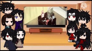 The Uchiha clan reacts to Sarada | Luna Gacha