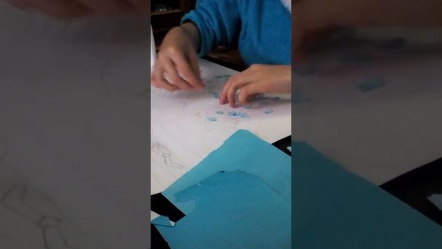 Делаю рваную аппликацию смотреть онлайн