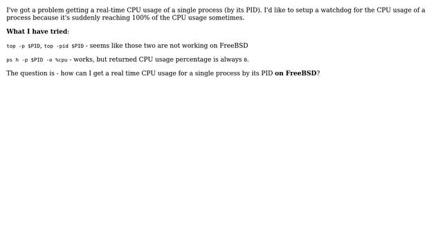 Unix & Linux: Get CPU usage for single process смотреть онлайн