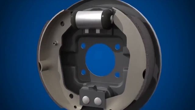 How do drum brakes work in cars and light vehicles. (3D animation) смотреть онлайн