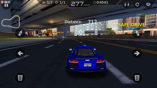 Street Racing Car Traffic Speed 3D / Audi R8 / Sports Car Racing Games / Android Gameplay FHD #5 смотреть онлайн