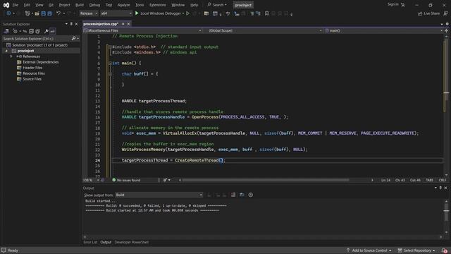 Remote Process Injection C Tutorial | C Malware Development смотреть онлайн
