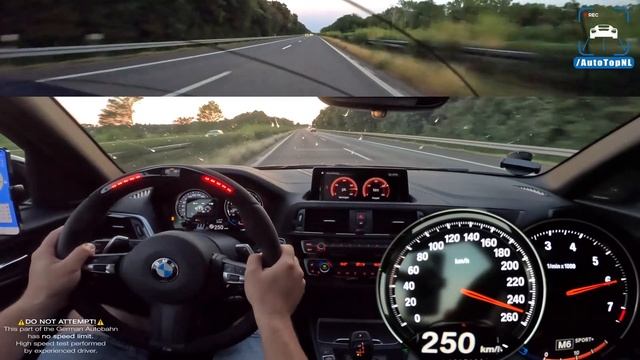 BMW M140i M-Performance // TOP SPEED On GERMAN AUTOBAHN