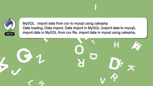 MySQL : import data from csv to mysql using cakephp смотреть онлайн
