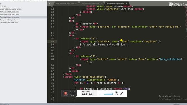 Form Validation using Form Element ID with pure js | Hindi Explanation смотреть онлайн