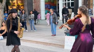 Karolina Protsenko & Avelina Kushnir -Violin and Saxophone cover (Bésame mucho)