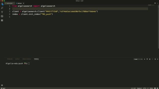 Algolia Build 101 - Push Data - for Python developers смотреть онлайн