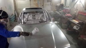 Покраска в красный КЕНДИ BMW E34 [Candy Red]