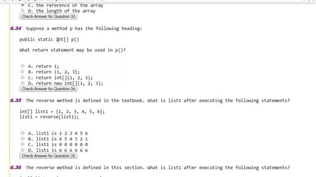 CH6 1 D Array part 2 MCQ Java Language смотреть онлайн