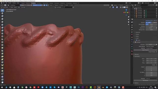Моделирование колонны в Blender 2.8+ / Column Modeling in Blender 2.8+ смотреть онлайн