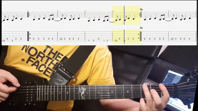 Judas Priest - Breaking the Law Guitar Lesson with Tab смотреть онлайн