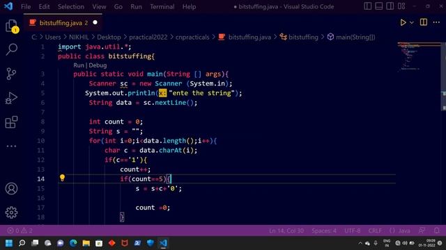 BITSTUFFING in #java | #computerscience//code in description// смотреть онлайн