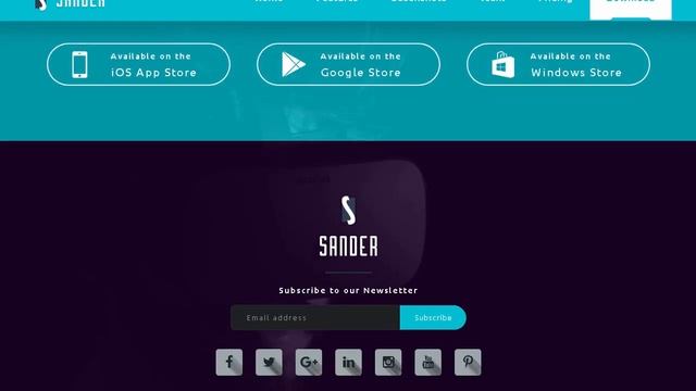 Sander - Creative App Landing Page Template | Themeforest Templates смотреть онлайн
