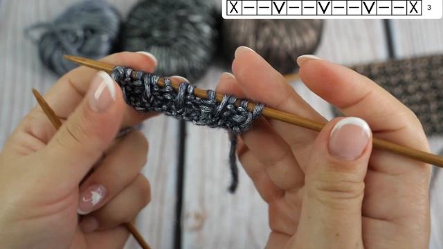 Узор спицами для шарфа на Rock-n-Roll ? смотреть онлайн